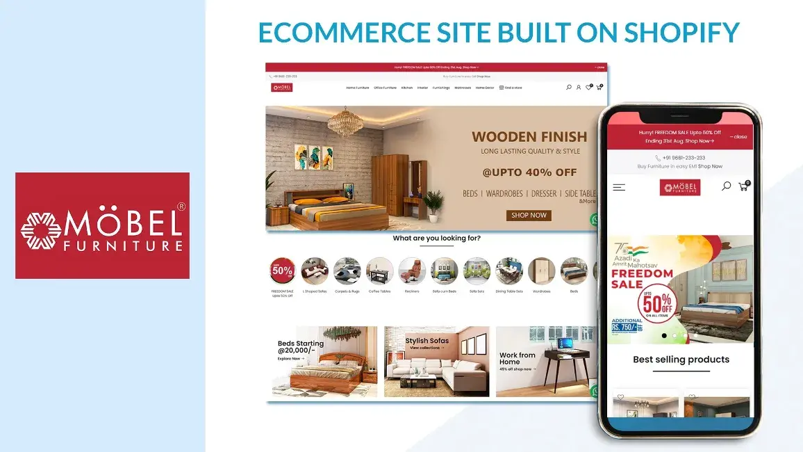 Mobel India Shopify Ecommerce Website